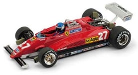 ミニカー　1/43 フェラーリ126 C2 1982年イタリアGP2位 #27 P.Tambay ドライバーフィギュア付 [R287-CH] 再生産】1/43 フェラーリ 126 C2 1982年イタリアGP 2位 #27 P