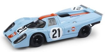 ポルシェ917K 栄光のル.マンアップデート版+Gulf Racingフィギュア 再生産】1/43 ポルシェ 917K Scuderia JWA-Gulf 1970年ル・マン24時間