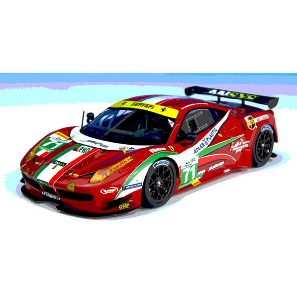 ミニカー　1/43 フェラーリ458GTE WEC 第6戦 富士 2013 小林可夢偉 #71(レッド×ホワイト×グリーン) [KBBR003] 1/43 フェラーリ458GTE WEC 第6戦 富士 2013 #71 小林可夢偉