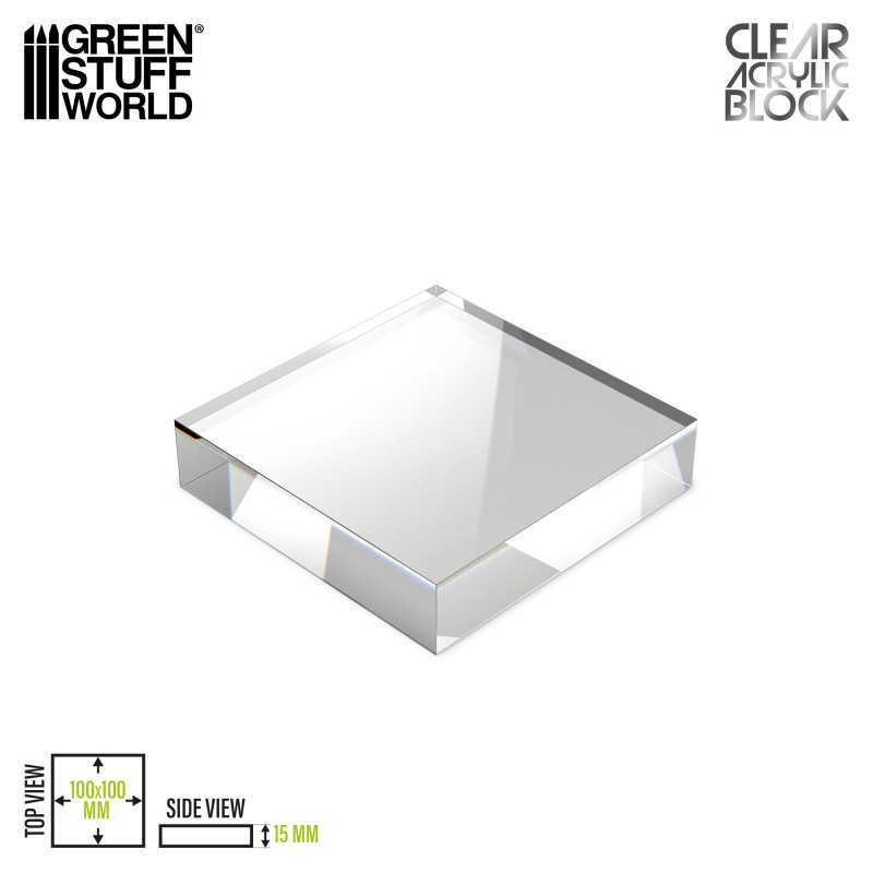 アクリル展示台 100x100x15mm【GSWD-5855】 | グリーンスタッフ