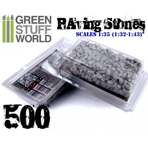 1/35 ジオラマ素材 模型用舗装レンガ グレー 500個パック【GSWD-9209】