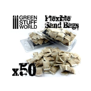 1/35 ジオラマ素材 フレキシブル土のうセット50個パック【GSWD-9216】