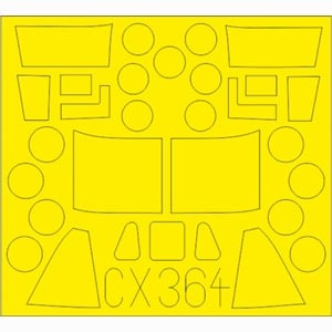 【再生産】1/72 MV-22オスプレイ 塗装マスクシール（ハセガワ用）【EDUCX364】