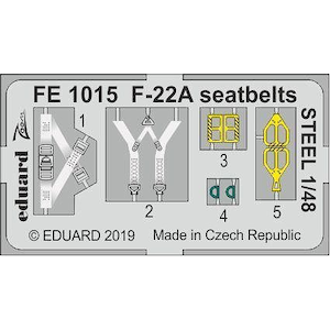 �G�f���A���h�b�y�Đ��Y�z1/48 F-22A �V�[�g�x���g(�X�e�����X��)(�n�Z�K���p)�yEDUFE1015�z�bEDUFE1015 F-22A �������