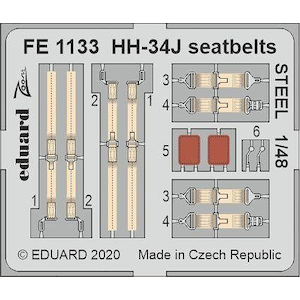 �G�f���A���h�b1/48 HH-34J �V�[�g�x���g (�X�e�����X��) (�g�����؃b�^�[�p)�yEDUFE1133�z�bEDUFE1133 HH-34J �������