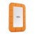 LaCie｜ラシー｜LaCie Rugged mini SSD 外付け 500GB ポータブル USB3.2 USB Type-C×1 読み取り最大2000MB/s 耐衝撃 コンパクト IP54設計 日本語マニュアル 3年保証 【 Windows Mac iPad iPhone 対応 】｜STMF500400
