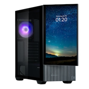 ZALMAN｜ザルマン｜大画面フルHDモニター搭載 ミドルタワーPCケース Z10 DS Black（ブラック）｜Z10DSBLACK