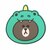 LINE FRIENDS�b10W �}���[�d�Ή� ���C�����X�[�d�p�b�h �W�����O���u���E���i�_�C�m�u���E���j�bKCL-WPT001