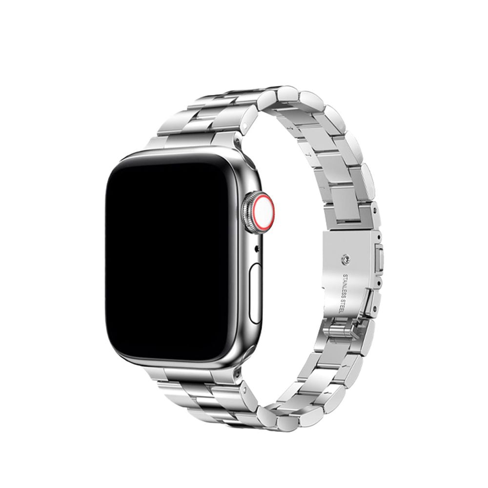 Apple Watch ステンレス バンド 44 45 シルバー G27-h シルバー Apple Watch バンド ステンレス 44/45/46/49mm - メルカリ