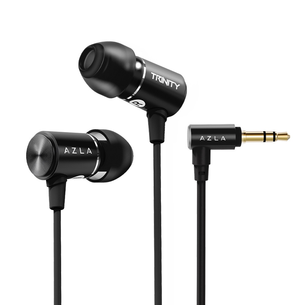 ダイナミック型カナルイヤホン（Black）3.5mm 3極プラグ（L字