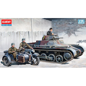 1/35 I号戦車B型＆KS750サイドカー【13556】