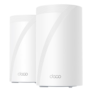 TP-Link｜ティーピーリンク｜Wi-Fi 7 320MHz AIメッシュルーター(5764+2882+688Mbps) BE9300 トライバンド 2パック｜DECOBE65PRO2P