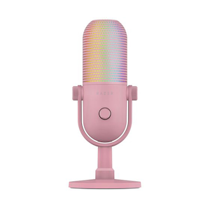 Razer�b���C�U�[�b�y�������K�i�z�Q�[�~���O�}�C�N Seiren V3 Chroma (�^�b�v�g�D�~���[�g�@�\���� RGB USB Quartz Pink)�bRZ19-05060300-R3M1