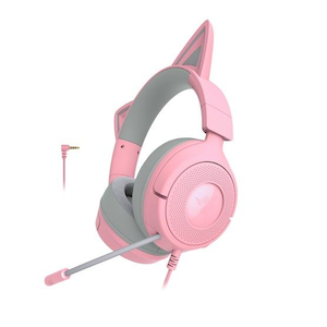 Razer�b���C�U�[�b�y�������K�i�z�Q�[�~���O�w�b�h�Z�b�g Kraken Kitty V3 X (�L�� �l�R�~�~�w�b�h�Z�b�g Quartz Pink Edition)�bRZ04-05350100-R3M1