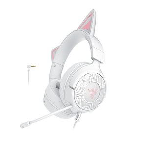 Razer�b���C�U�[�b�y�������K�i�z�Q�[�~���O�w�b�h�Z�b�g Kraken Kitty V3 X  (�L�� �l�R�~�~ White Edition)�bRZ04-05350300-R3M1