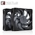 Noctua�b�m�N�`���A�b������ chromax.black 120mm PWM �P�[�X�t�@�� 2��Z�b�g���f���i�u���b�N�j�bNFA12X25G2PWMSX2PPCB