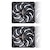 Noctua�b�m�N�`���A�b������ chromax.black 120mm PWM �P�[�X�t�@�� 2��Z�b�g���f���i�u���b�N�j�bNFA12X25G2PWMSX2PPCB