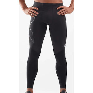 2XU｜メンズ コンプレッションウェアツータイムズユー ウィンドディフェンス コンプレッションタイツ（BLK/SSR・サイズ：M）｜MA6311B-BLKSSR-M