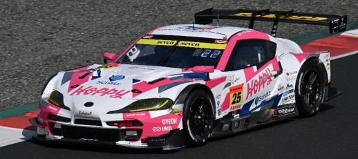 Happyページ③ Spark 1:43 Toyota GR Supra GT300 HOPPY Schatz #25 Super GT