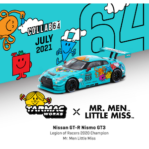 1/64 Nissan GT-R Nismo GT3　Legion of Racers 2020 Overall Champion　Mr. Men Little Miss【T64-005-MR】