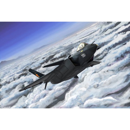 1/144 中国空軍 J-20戦闘機“ブラックリボン”【03923