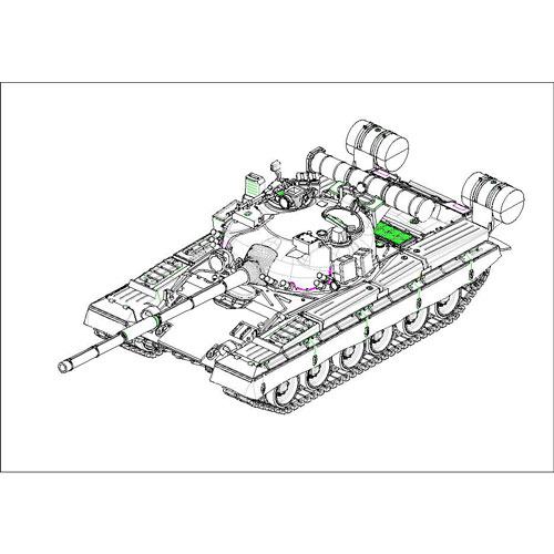 1/72 ソビエト軍 T-80B 主力戦車【07144】 | トランペッター