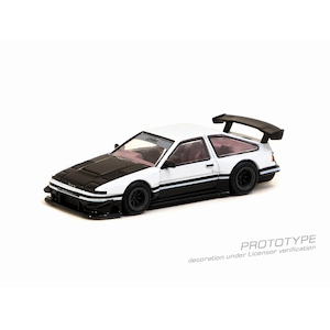 1/64 Toyota Sprinter Trueno AE86 Widebody by Jon Sibal White / Black【T64G-060-WB】