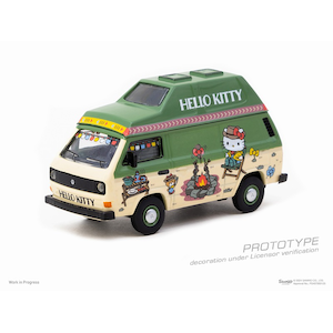1/64 Volkswagen T3 Van Hello Kitty Camping【T64S-001-HK】
