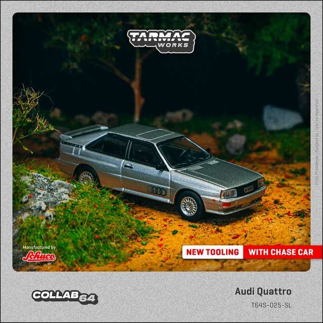 1/64 Audi Quattro Silver【T64S-025-SL】 | ターマックワークス