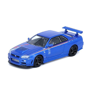 1/64 Nissan スカイライン GT-R R34 R-Tune Bayside Blue【IN64-R34RT-BLU】