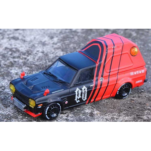 1/64 Nissan サニートラック HAKOTORA ”09 RACING” DECEPCIONEZ限定パッケージ キーチェーン付【IN64-HKT-09RADI】【在庫処分】