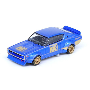 1/64 Nissan スカイライン 2000 GT-R (KPGC110) Racing Concept ブルー【IN64-KPGC110RC-BLU】
