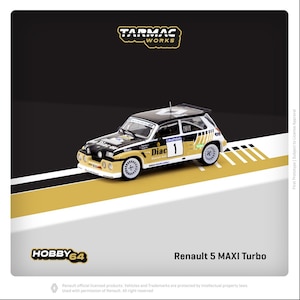 1/64 Renault 5 MAXI Turbo Rallye du Var 1986【T64-TL061-86RDV01】