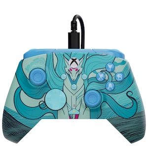 Turtle Beach�i�^�[�g���r�[�`�j�bRematch Advanced Controller �L���Q�[�~���O�R���g���[���[�iBlue Kitsune EverGlow�j�bRETBC-2004-25