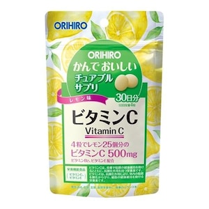 オリヒロ｜かんでおいしいチュアブルサプリ　ビタミンC　120粒｜ｶﾝﾃﾞﾁﾕｱﾌﾞﾙ ﾋﾞﾀﾐﾝC