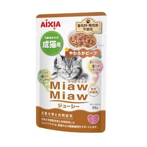 �A�C�V�A�bMiawMiaw �W���[�V�[ ���炩�r�[�t 60g�bMM���-�-��׶��-�60G