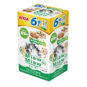 �A�C�V�A�bMiawMiaw �W���[�V�[6P �������ȃ~�b�N�X 360g�i60g�~6�܁j�bMM���-�-6P����M60G*6