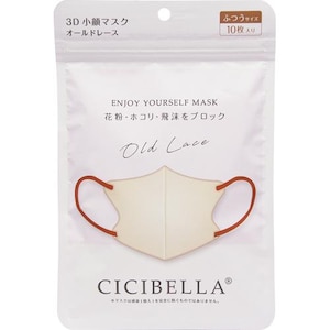 LaBella｜ＣＩＣＩＢＥＬＬＡ３ＤバイカラーマスクＣタイプ　オールドレース１０枚入｜ｼｼﾍﾞﾗ3DﾏｽｸC OL10ﾏｲ