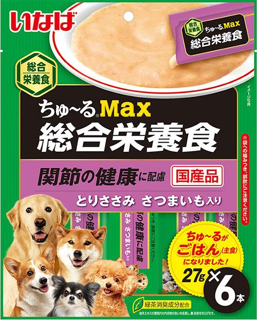 いなば ちゅ るマックス 総合栄養食 とりささみ さつまいも入り 27g 6本 Joshin Webショップ 通販 いなばペットフード チユmaxソウサツマイモ27g6ホン