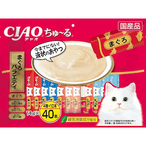 いなばペットフード｜CIAO ちゅ～る まぐろバラエティ 14g×40本｜SC-131ﾁﾕ-ﾙﾏｸﾞﾛﾊﾞﾗｴ