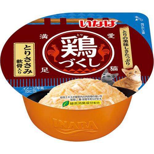 鶏づくし カップ とりささみ かつお節味 70g | いなばペット