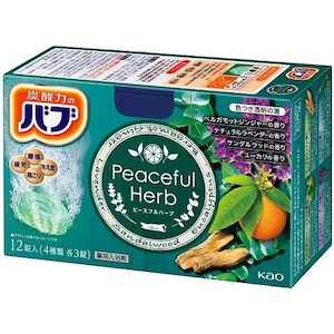 バブ ピースフルハーブ やすらぎのひととき 12錠入 Joshin webショップ 通販 花王 バブピスフルハ-ブ12