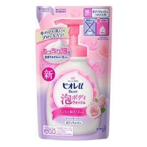 花王｜ビオレｕ 泡で出てくるボディウォッシュ エンジェルローズの香り つめかえ用480ml｜ﾋﾞｵUｱﾜBWﾛｶｴ