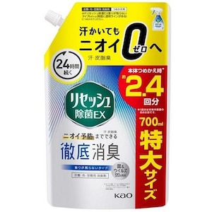 花王｜リセッシュ除菌ＥＸ 香りが残らないタイプ つめかえ用　700ml｜ﾘｾﾂｼﾕ ｼﾞﾖｷﾝ ｽﾊﾟ