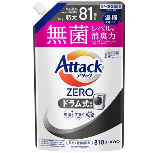 アタックZERO ドラム式専用　超特大1140g✕8個セット Amazon | 花王 アタックZERO 部屋干し 詰替 超特大 1140g