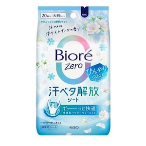 花王|ビオレZeroシート ひんやりCOOLタイプ 涼やかなホワイトブーケの香り 20枚|ビオレゼロシ-トク-ルホ20 花王|ビオレZeroシート ひんやりCOOLタイプ 涼やかなホワイトブーケの香り 20枚|ビオレゼロシ-トク-ルホ20