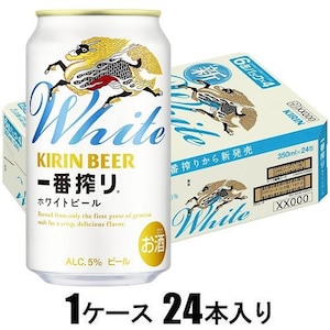 キリンビール｜一番搾りホワイトビール 350ml×24本【ビール】｜ｲﾁﾊﾞﾝｼﾎﾞﾘﾎﾜｲﾄﾋﾞ-ﾙ350