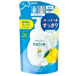 クラシエホームプロダクツ｜ナイーブ リフレッシュ ボディソープ 詰替用　360ｍｌ｜ﾅｲ-ﾌﾞ ﾘﾌﾚﾂｼﾕBSｶｴ 360