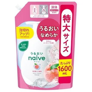クラシエホームプロダクツ｜ナイーブ ボディソープ 桃の葉エキス配合 つめかえ用　1600ml｜ﾅｲ-ﾌﾞBS ﾓﾓﾉﾊ ﾂﾒｶｴ1.6