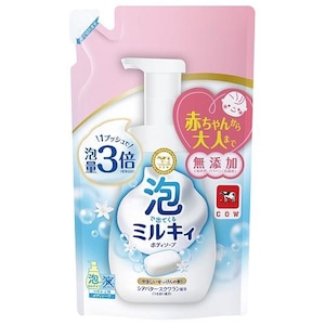 牛乳石鹸共進社｜泡で出てくる ミルキィボディソープ やさしいせっけんの香り つめかえ用 450ml｜ｱﾜMBSﾔｻｼｲｾﾂｹﾝｶｴ450
